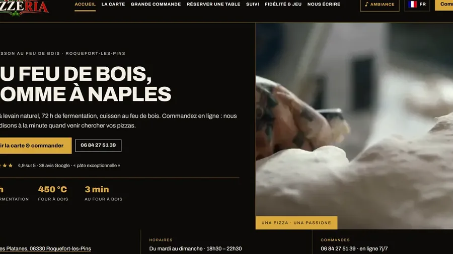 Site clés en main pour pizzeria et restaurant : commander devient simple