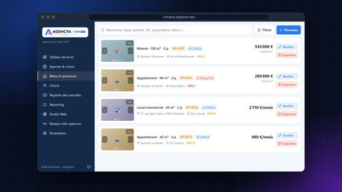 Présentation du logiciel Agencya CRM PRO